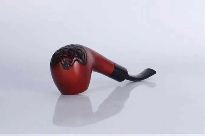 Rosewood Wood Carving Solid Wood Pipe Removable and Washable Round Portable Hammer Filter Cigarette Holder