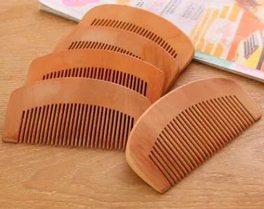 Gratis frakt Träkam Naturhälsa Cherry Wood Comb Anti-Static Care Cherry Wood Comb