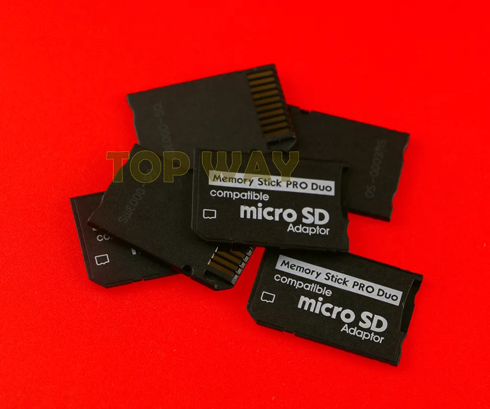 Micro SD TF till Memory Stick Pro Duo MS Compatible för PSP 1000 2000 3000 Card Slot Adapter Converter3001000