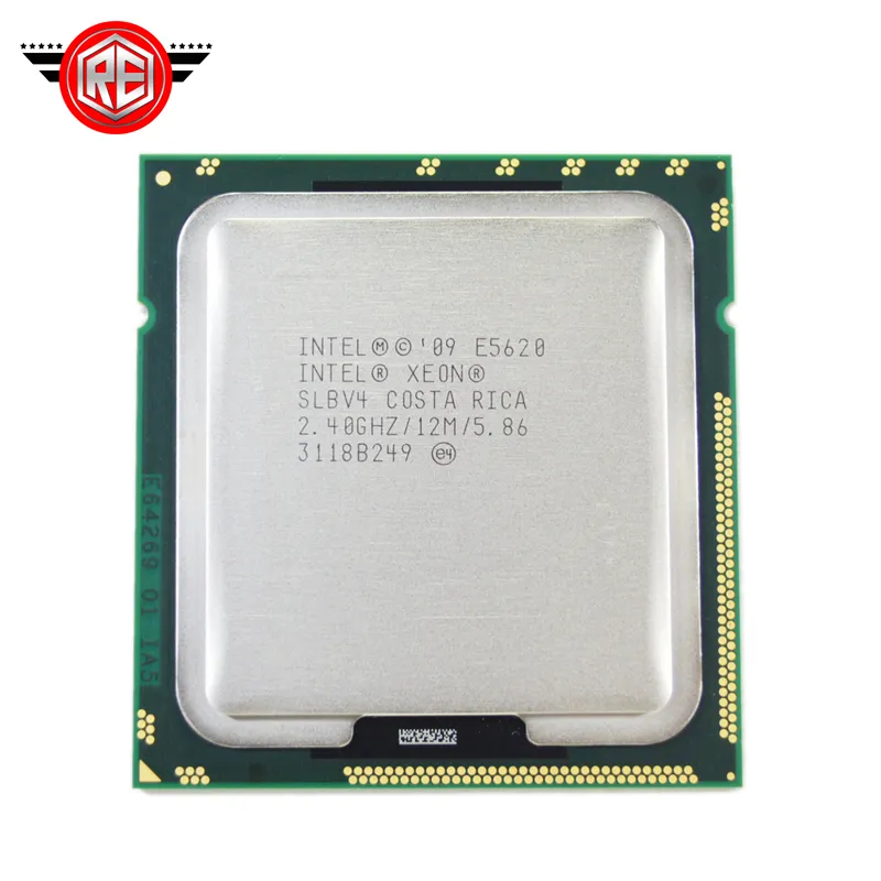 인텔 제온 E5620 쿼드 2.4GHz 12MB 5.86GT / s SLBV4 LGA1366 CPU 서버 프로세서