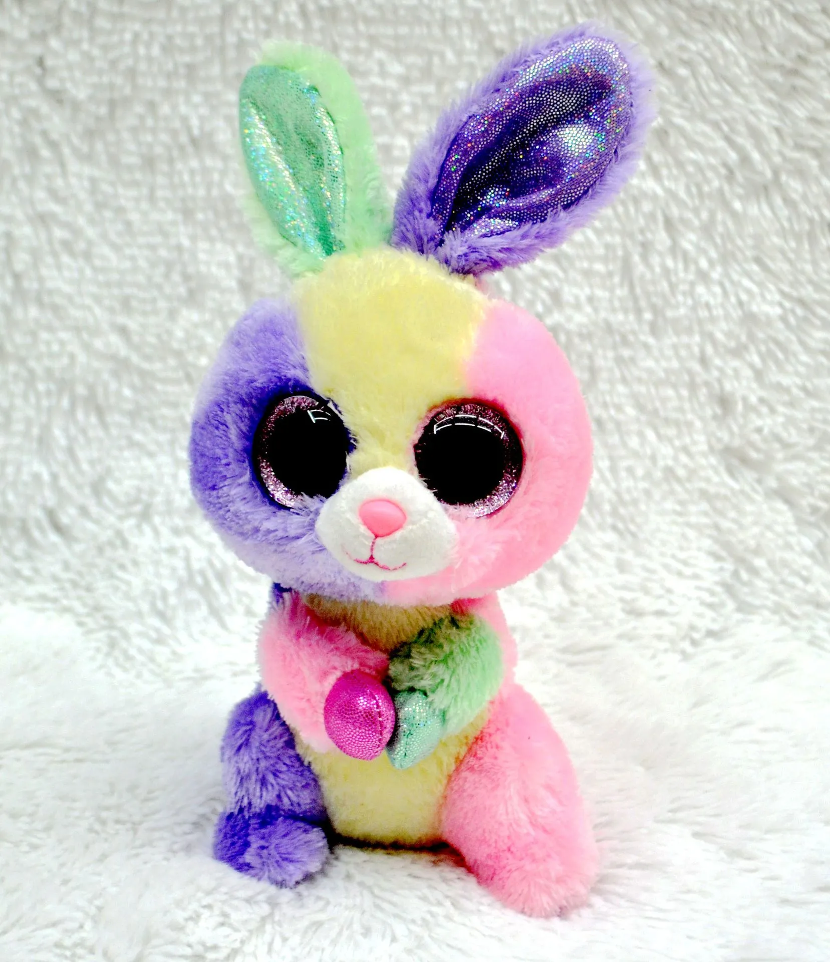 Ty Beanie Boos القطيفة ألعاب محشوة عيون كبيرة حيوانات محشوة ألعاب ملونة للأطفال الحيوانات الصغيرة دمى هدايا القطيفة