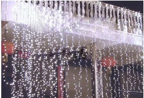 10M*5M 1600LED waterproof LED curtain lights on the outdoor patio bar decorated with fairy lights110v-220v AU US EU UK Plug