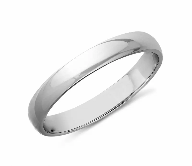 White Tungsten Carbide Wedding Bands for his and her Domed Polished Classic Wedding Ring Band 2mm 3mm Statement Couple Rings Jewelry Sets
