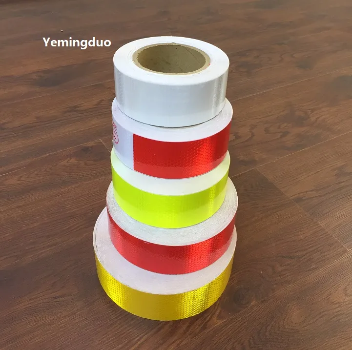 5см * 45 м Отражать Осторожно Осторожно Сигнал White / Red / Yellow / Orange PVC Самоадгезивная Светоотражающая Предупреждение Безопасность Лента