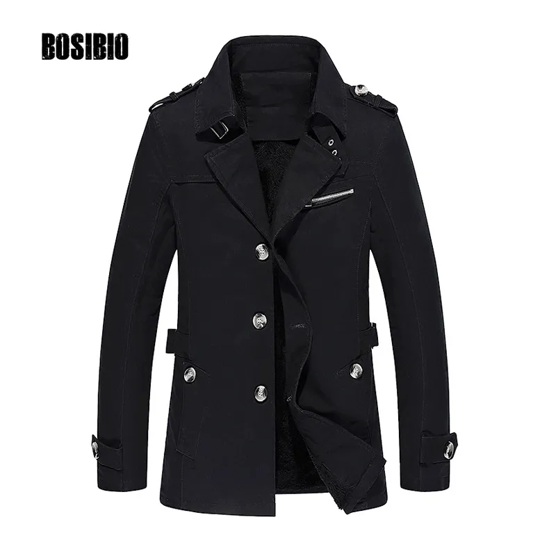 All'ingrosso- 2017 Trench da uomo Primavera Autunno Casual Slim it Giacca sottile Cappotto da uomo di alta qualità Giacca a vento media lunga Plus Size 5XL 1307