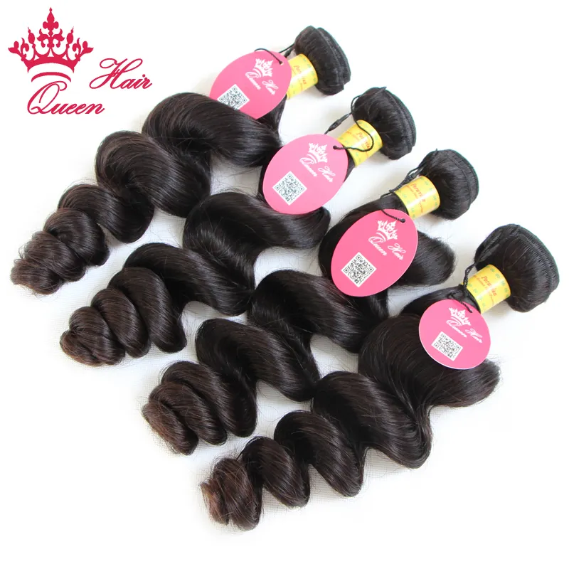 Queen Hair Products Peruvian Virgin Loose Wave Hair Extensions Obearbetat hår 12 till 28 tillgängligt1414893