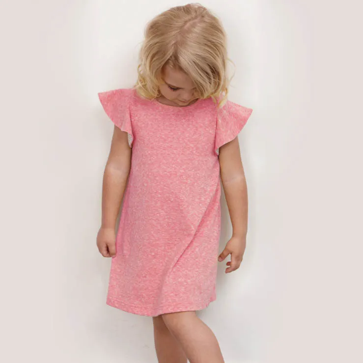 2016 Niñas Niñas Vestidos de Tejido de algodón Baby Girl Verano Princesa Moda Vestido Ropa de los niños Bebés estilo coreano Ropa