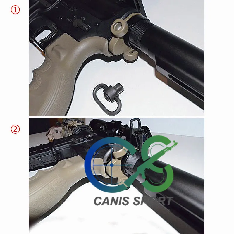 Yeni Varış QD Sling Dağı Adaptörü 2 Pozisyon Hızlı Ayırıcı Alıcı Çift Döngü Sonu Plakası CL33-0111