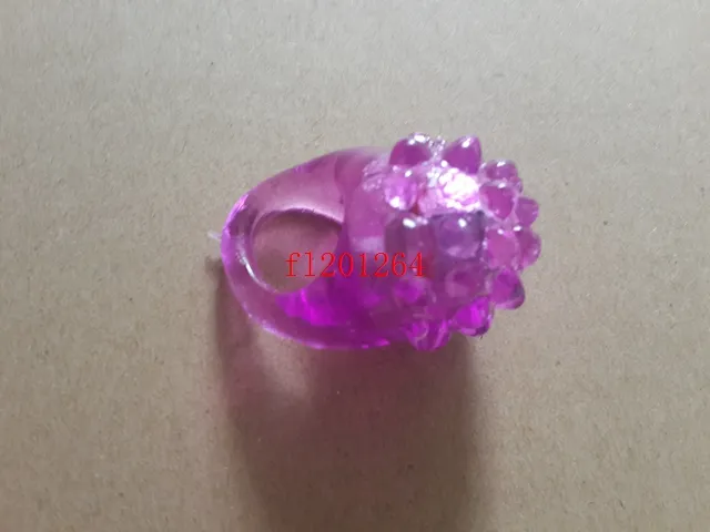 DHL Fedex New Arrival Cool Led Light Up Flashing Bubble Ring Rave Party Blinking Soft Jelly Glow,