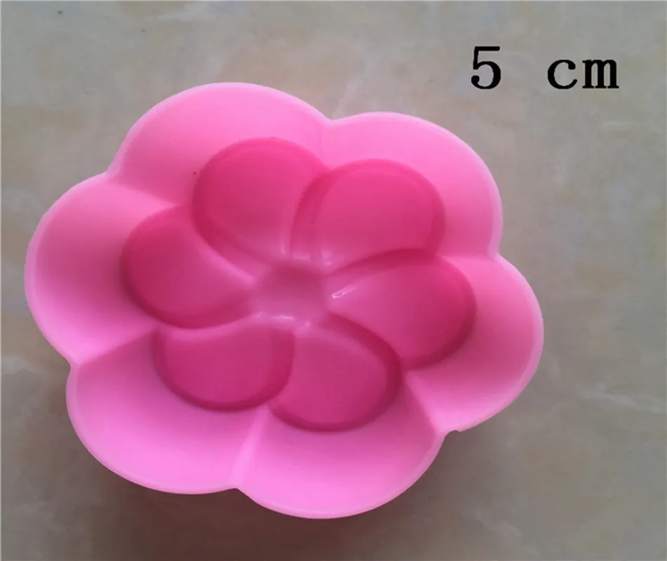 5cm Begonia flowers Shaped Silicone Molds DIY Hand Soap Mold Silicone Cake Mould Fondant Cake Decorating Tools