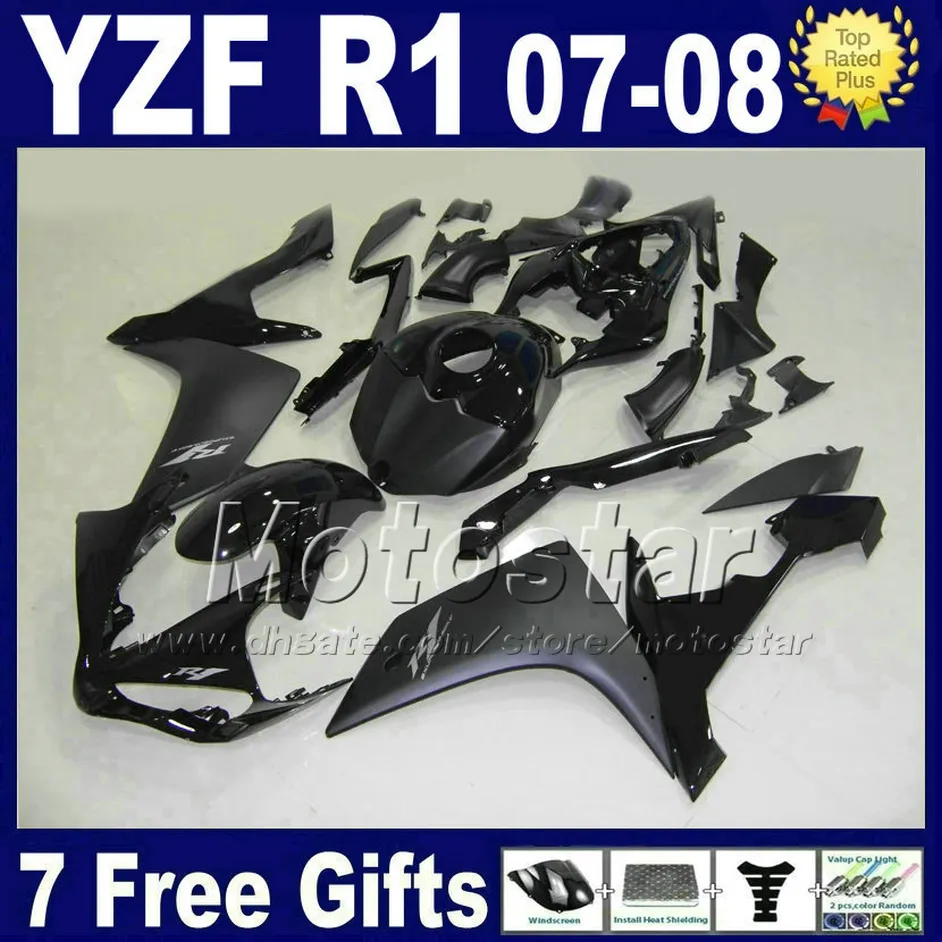 100 fit pour yamaha r1 kit de carénage année 2007 2008 yzf r1 07 08 kits de carénages pièces de moto d'injection l7b2