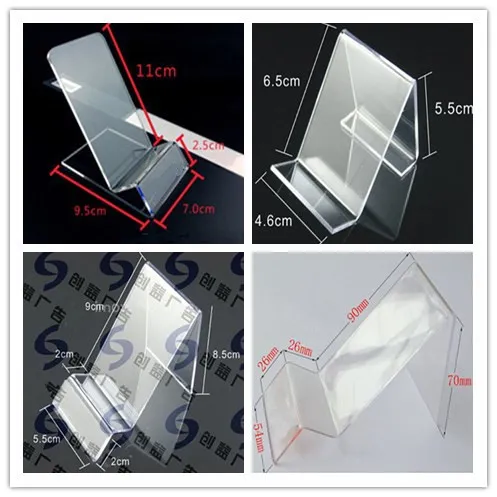 Acrylic cell phone MP3 cigarette DV GPS display shelf Mounts & Holders mobile phone display Stands Holder at good price free shippiing