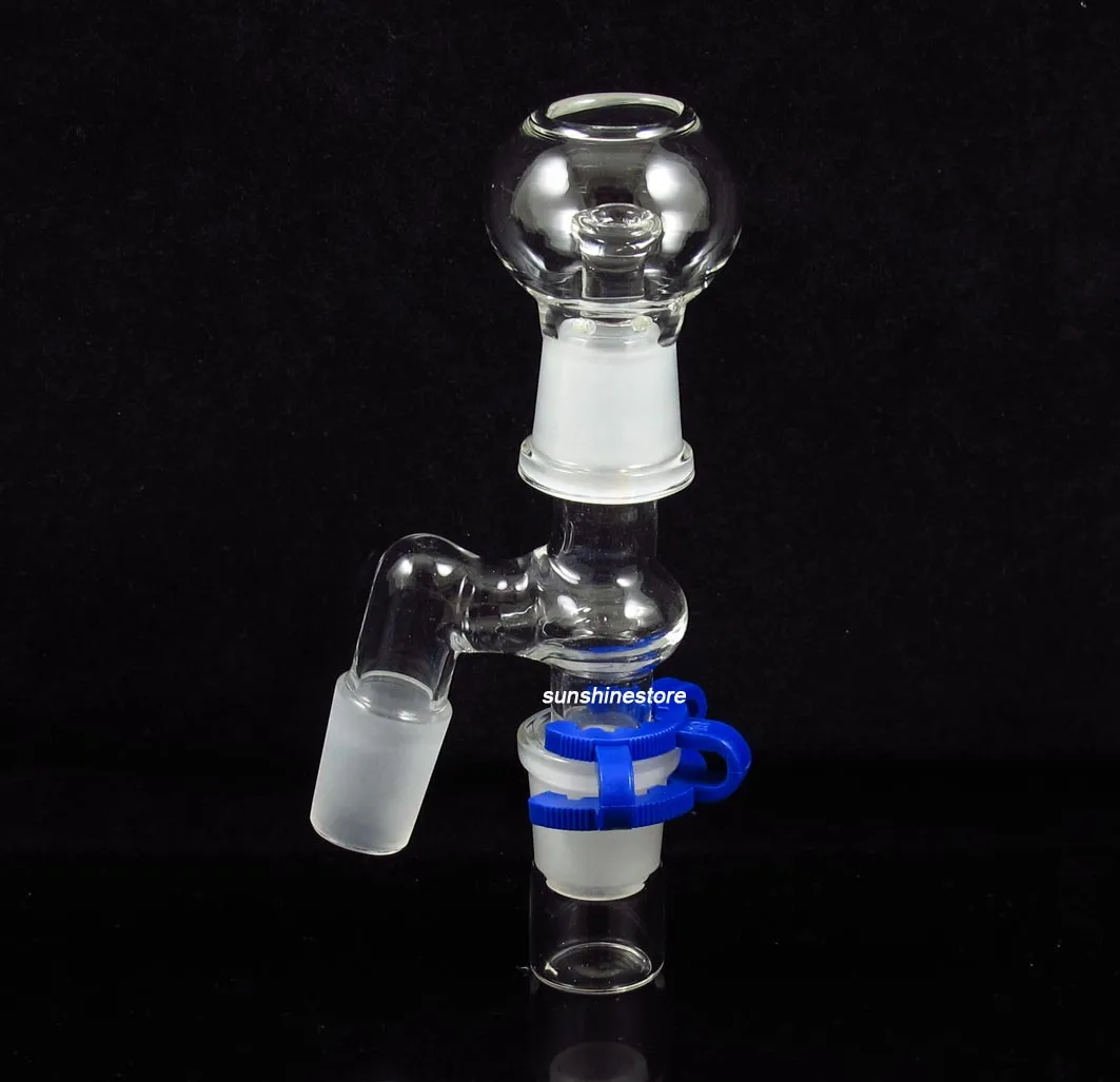 glass bong adapter oil rig with plastic clip female or male Joint 14.5mm or 18.8mm