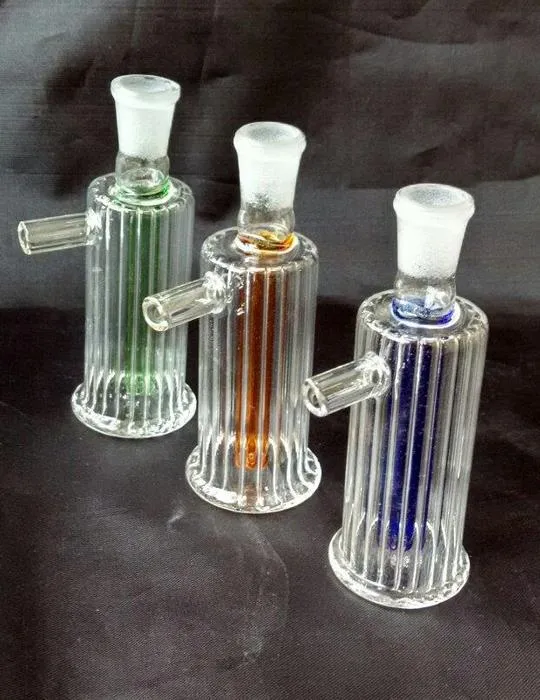 Partihandel Gratis frakt ----- 2015 Ny polygonal färgat glasfilter Hookah / glas Bong, hög 8cm, färg slumpmässig leverans