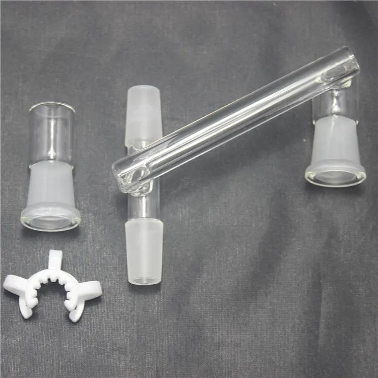 Dropdown Reclaimer Fits 14mm Male Joints For Hookahs Glass Bongs Water Pipes Ashcatcher Come with Keck Clip Glass Adapter