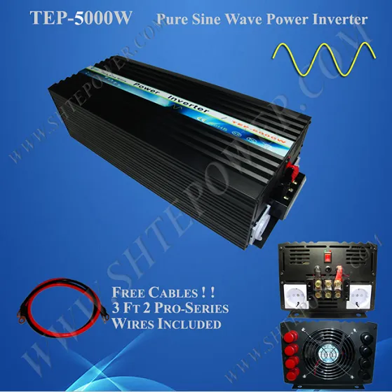 Home Gebruikt Solar Power Pure Sine Wave Peak Power 10KW DC AC-omvormer 12V 220V 5000W