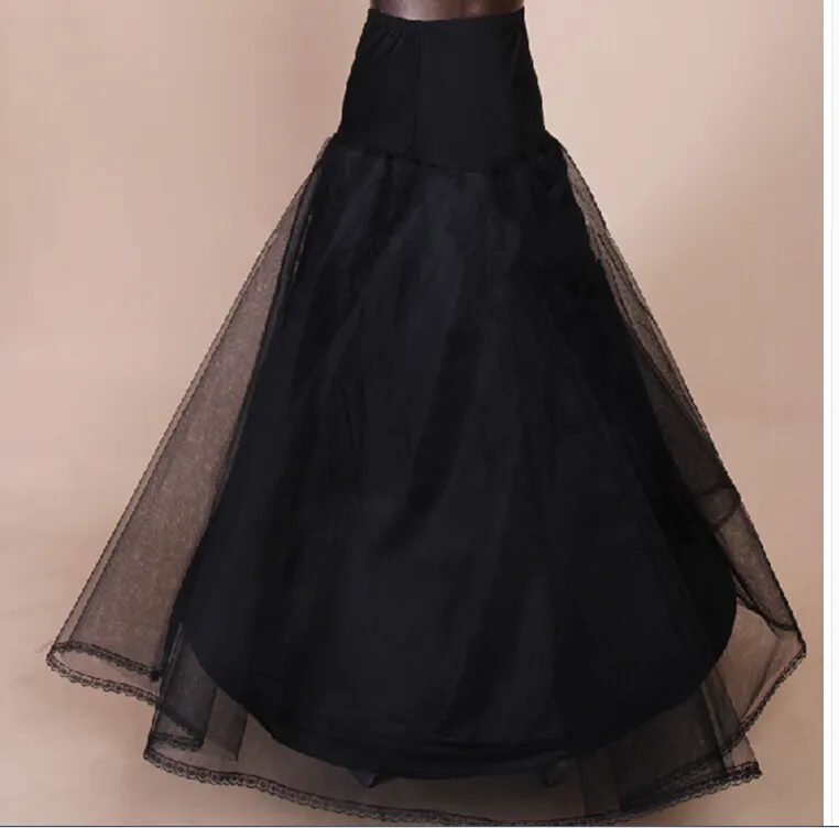 2019 New Arrives 100% High Quality A Line 1-hoop 2-layer Tulle Wedding Bridal Petticoat Underskirt Crinolines for Wedding Dress