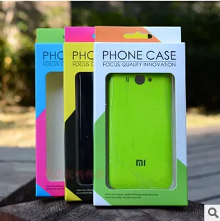 Zweifarbige Universal-Papier-Kunststoff-Einzelhandelsverpackung, Verpackungsboxen für Handyhüllen, iPhone 8, 7, 5S, 6, 6S und Samsung S6 S7