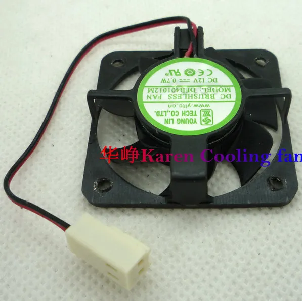 Young Lin DFB401012M 40 * 10mm 12V 0.7W 2Wireduble Ball Cooling Fan