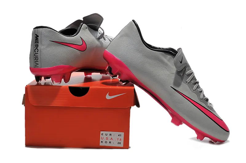 Nike Vapor X FG - Negro / Hyper sacador / blanco Botas de Nike zapatos de fútbol de los muchachos más reciente lanzamiento de productos Calzado de para hombre
