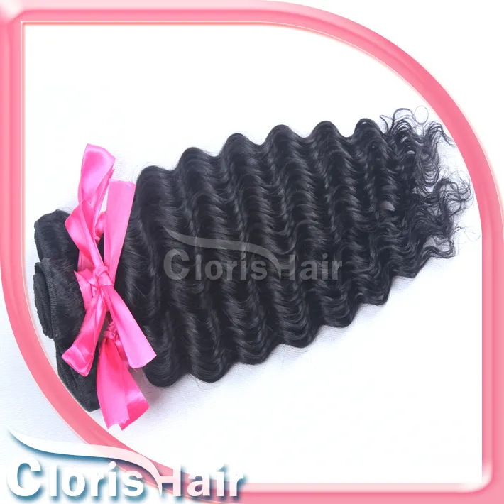 Awesome Mix Length Unprocessed Curly Peruvian Virgin Deep Wave Hair Extensions Wholesale Deep Curls Human Hair Weave Bundles More Wave