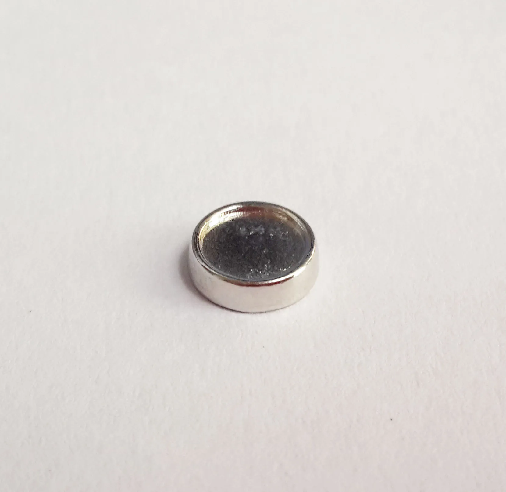 6mm intérieur 8mm diamètre extérieur argent cercle réglage amulettes flottantes pour verre vivant médaillon bricolage blanc po breloque ajustement Locket265j