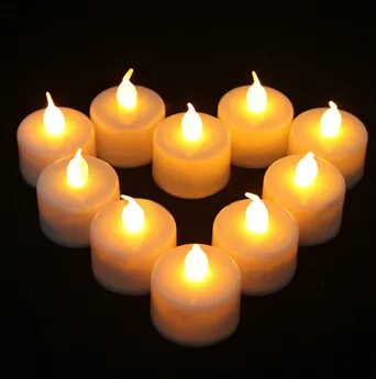 LED a lume di candela senza fumo senza fiamma flash elettronico multi colori lampada a candela leggera decorazione per feste di nozze 24 pezzi/lotto