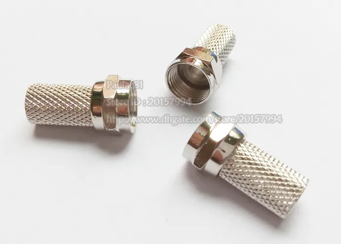 Twiston RG59 F TV Connector F-type Connectors Twist on Connection for Satellite Boxes/