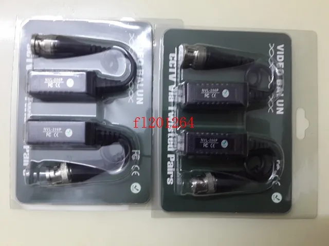 100 unids/lote envío gratis cámara vídeo Balun conector CCTV BNC UTP receptor de vídeo Balun par trenzado transceptor Cable