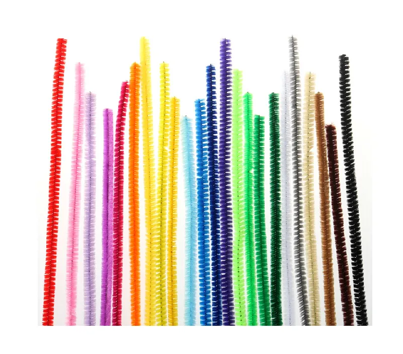 FUZZY TUBO DE LIMPADOR STEMS -Chenille Artesanais Caules Criativo Artes Chenille Stem Pipe Cleaners 12 