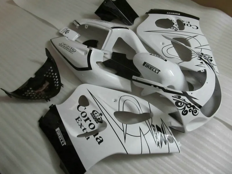 Suzuki GSXR600 GSXR750 1996 1997 1999 2000 GSX-R 600 750 96-00 블랙 화이트 코로나 Bodywork Fairings 세트 GB33 세트