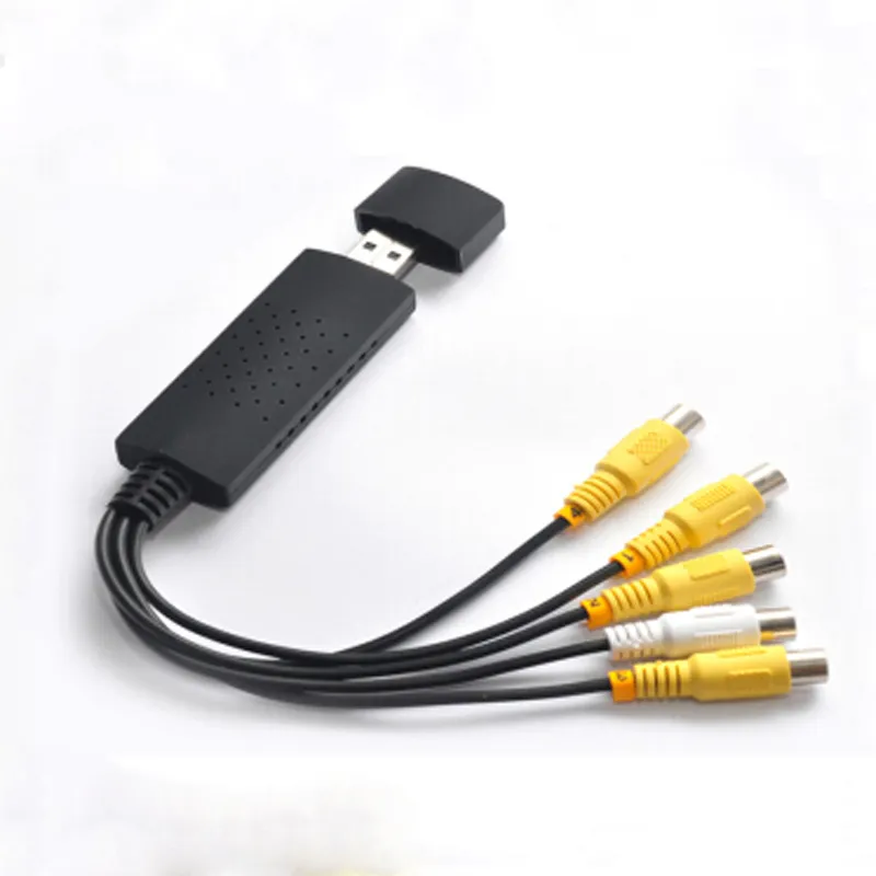 4-Channel USB 2.0 Video TV DVR VHS AV Audio Capture Adapter AV Analog ...