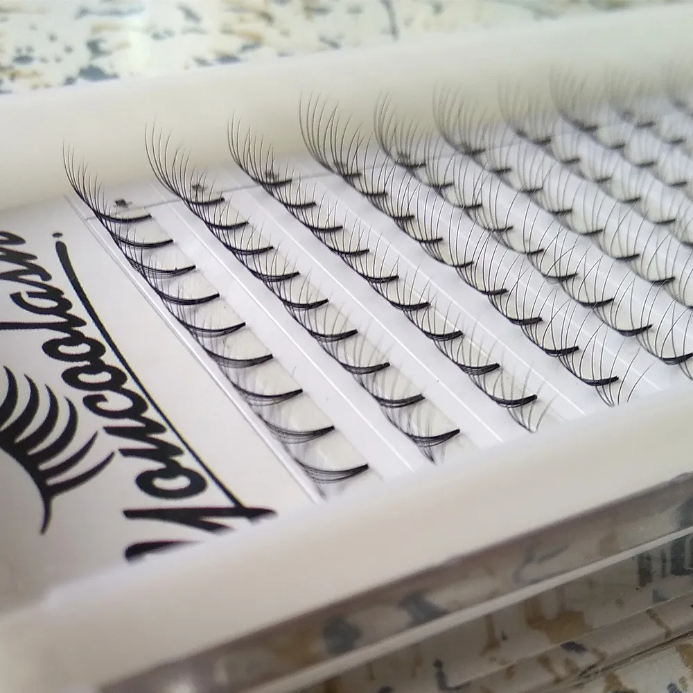 YouCoolash Russian Volume lashes 5D Premade Fans Eyelash Extension Customize Box Silk Soft Natural Long for Business4339150