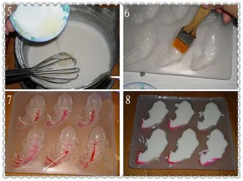 3D kleine Koi-Fische Jello Dampf Reis Kuchen Schokoladenform Puddingform Kunststoff Geleeständer Backen Fondant Styling-Tools Neujahrsdekoration