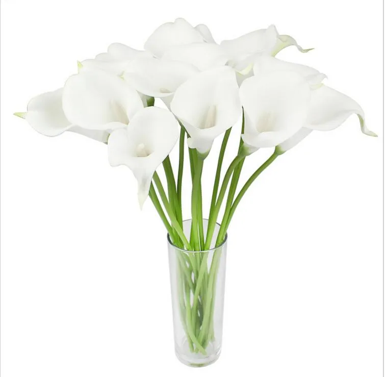 Verklig touch konstgjorda blommor bröllop dekorativa blommor calla lily falska blommor bröllop fest dekoration tillbehör gc2134