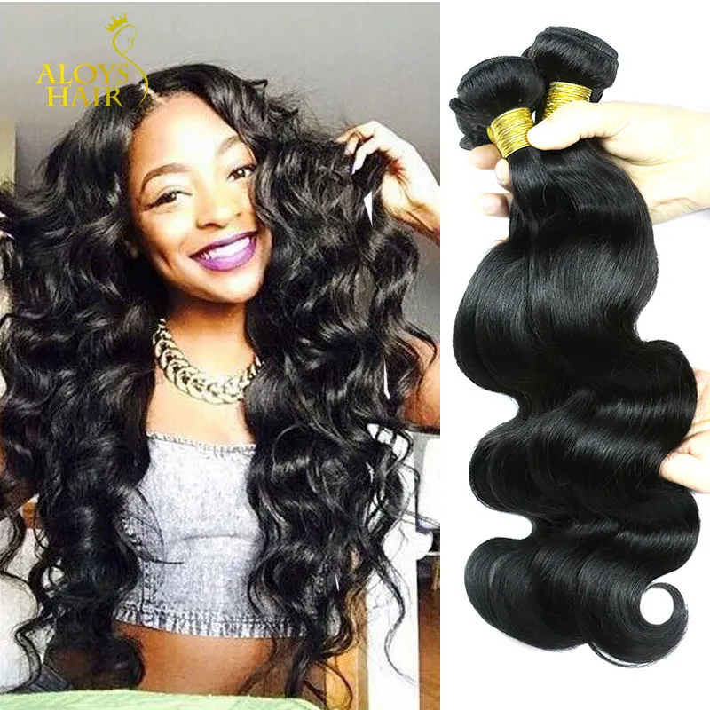 Brasilianska Virgin Human Hair Weave Bundles Peruvian Malaysian Indian Cambodian Straight Body Loose Deep Wave Curly Wet och Wavy 8a Mink Hair