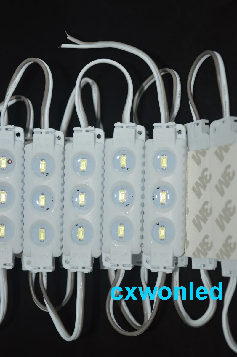 12V LED Modules IP65 Waterpoof 5730 Module Billboard backlight 160degree 3led40-45lmCE RoHS UL Certified