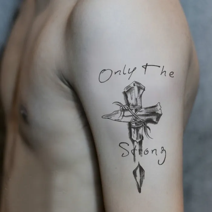 Adesivo del tatuaggio dei tatuaggi temporanei del braccio Adesivi del tatuaggio impermeabile dei fiori della rosa impermeabile 3d robot nero del robot meccanico della manica finta tatoo Trasferimento sexy degli uomini cool spray