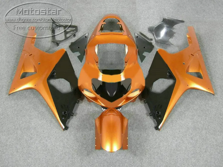 鈴木GSXR1000 K2 2000 2002 2002ブラックブラウンプラスチックフェアリングキット00 01 02 GSXR 1000 V16