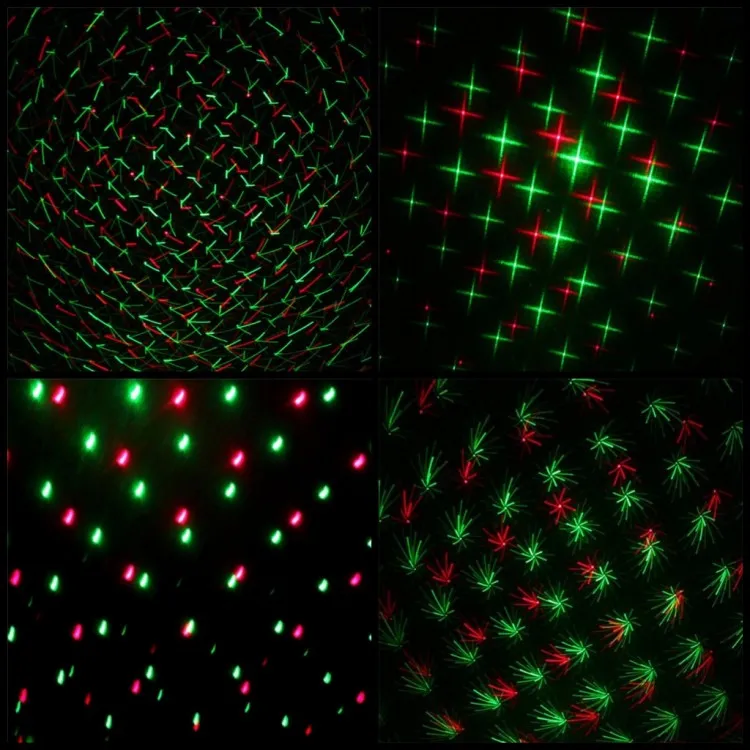 Livraison gratuite ! Nouveau bleu/noir Mini projecteur rouge vert DJ Disco lumière scène fête de noël éclairage Laser spectacle éclairage Laser