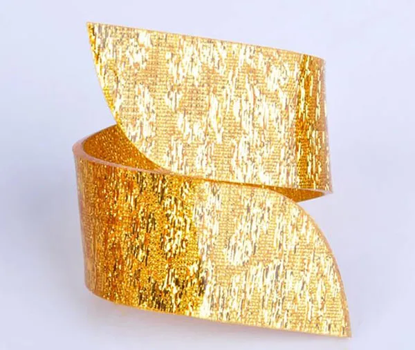 Anillos de servilleta de oro anillo de plata Anillos de servilleta Mesa de restaurante de vacaciones de Navidad Anillo de acrílico de 5 cm de decoración para servilleta