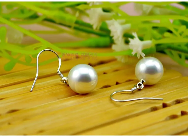 Silberne Perlen-Ohrringe heißen Verkaufs-Bolzen-Tropfen-Baumeln-Ohrring für Frauen-Mädchen-Partei-Art- und Weiseschmucksache-Großverkauf-freies Verschiffen - 0166WH