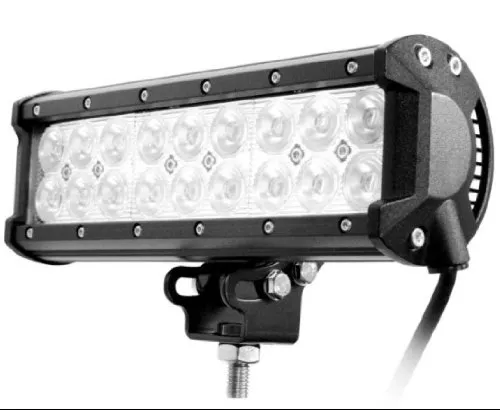 9 بوصة 54W * 3W LED كري ضوء بار 4X4 سيارة للطرق الوعرة SPOT الفيضانات مصابيح 12V 24V السيارات 4WD SUV جيب شاحنة جرار قيادة العمل ضوء بار