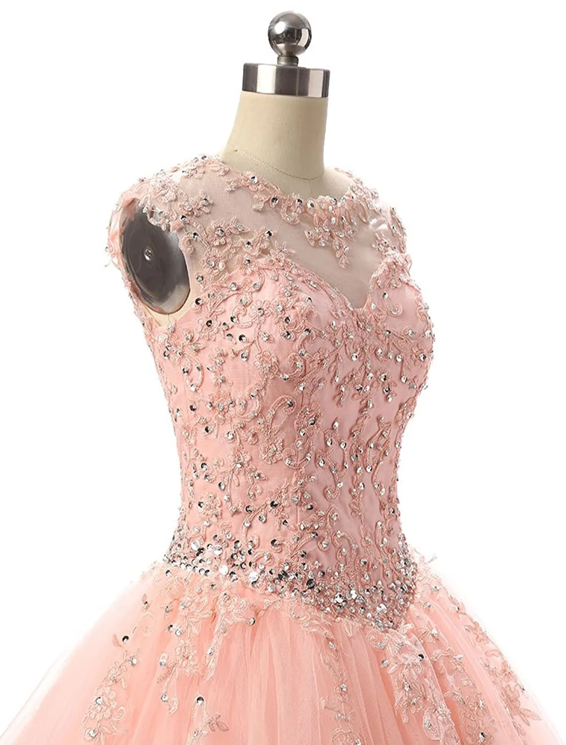 2023 Форт -шампанский vestidos de Quinceanera платье маскарадные шариковые платья с коротки