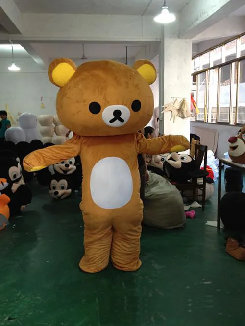 2017 Hot sale bear mascot costume cute cartoon clothing factory customized private custom props walking dolls doll clothing