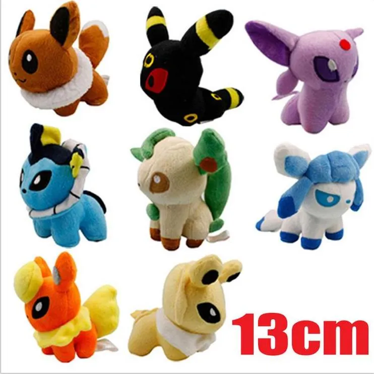 Brinquedo De Pelúcia Pokemon Eevee Evolution Sylveon Flareon Joolaon/Umbreon/Vaporeon/Presente  De Aniversário Para Crianças