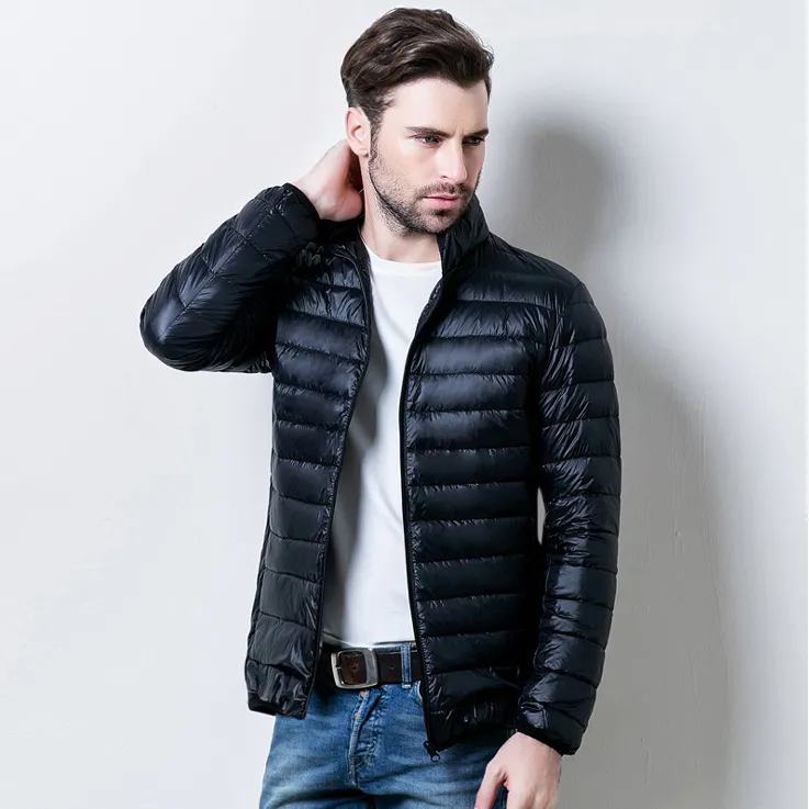 Piumino da uomo di alta qualità uomo cappotto invernale design cappotti moda abbigliamento giacca uomo casual piumini inverno marchio collo in piuma d'oca