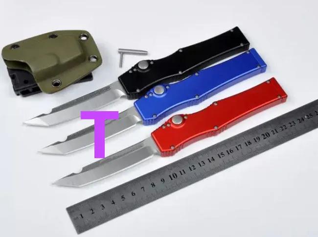 MICROTECH HALO V small T D 24 CM long ELMAX blade Aluminum handle tactical knive tools 