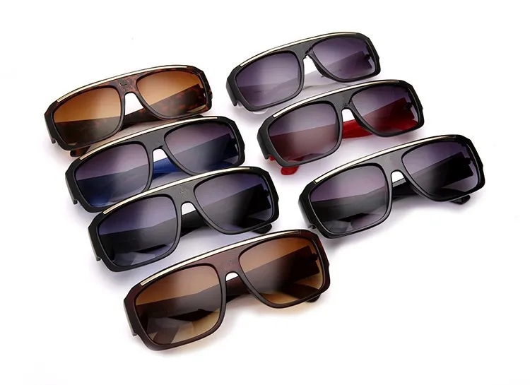 Marka erkekler kadınlar Güneş Gözlükleri Moda Zarif Güneş Gözlüğü Vintage Kurbağa Gözlük Siyah Geniş Çerçeveler Lens Çerçeve Göz aşınma kalitesi A + + + ADEDI = 10
