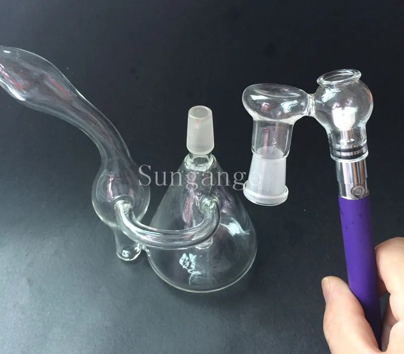 Più nuovo tubo dell'acqua sigaretta elettronica shishi pipe vetro shisha atomizzatore vetro narghilè shisha 510 ego sigaretta elettronica e sigari